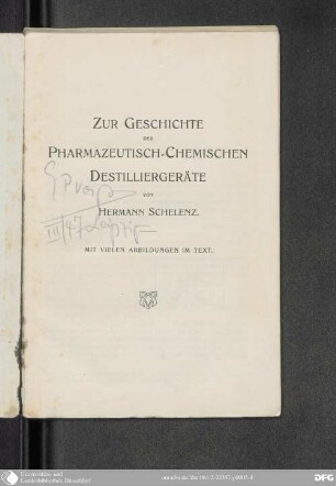 Zur Geschichte der pharmazeutisch-chemischen Destilliergeräte