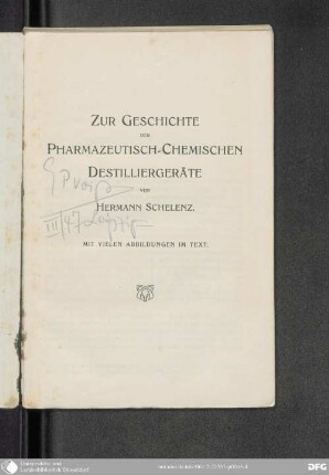 Zur Geschichte der pharmazeutisch-chemischen Destilliergeräte