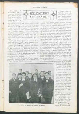 Una protesta estudiantil
