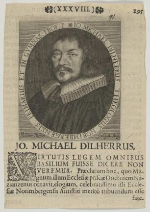 Bildnis des Jo. Michael Dilherrus