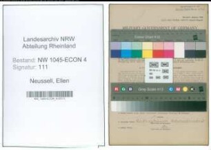 Entnazifizierung Ellen Neussell , geb. 21.04.1921 (Sekretaerin)