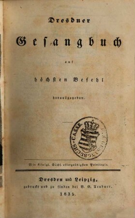 Dresdner Gesangbuch
