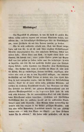 Erklärung an die bayerischen Wahlmänner
