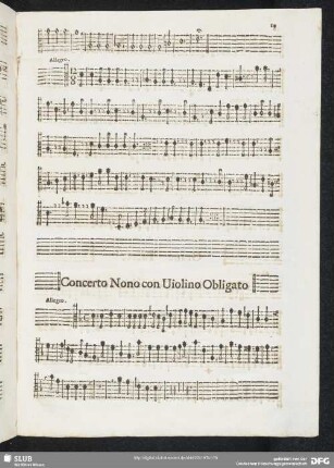 Concerto nono con violino obligato