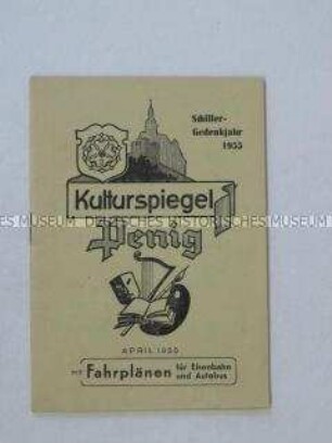 Monatsprogramm der Kulturveranstaltungen der Stadt Penig