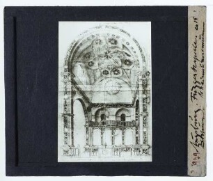 Augsburg, St. Anna, Fuggerkapelle,Loscher, Schaubildzeichnung der Fuggerkapelle (Zeichnung) (Standort unidentifiziert)