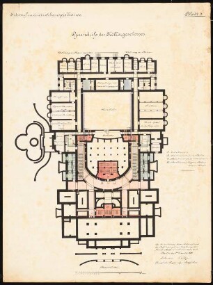 Schauspielhaus: Grundriss Keller 1:200