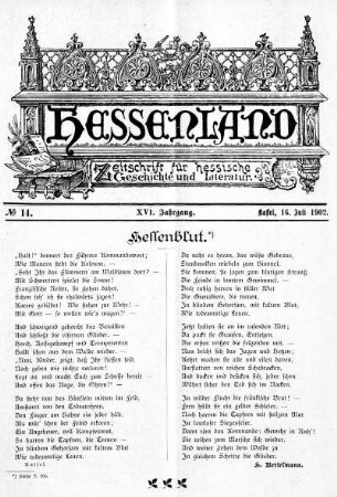 No. 14, 16. Juli 1902