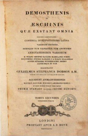 Demosthenis et Aeschinis quae exstant omnia, 2. Demosthenis publicae
