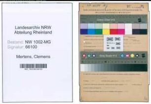 Entnazifizierung Clemens Mertens , geb. 02.10.1908 (Angestellter)