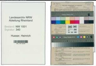 Entnazifizierung Heinrich Hueser, geb. 28.08.1898 (Landwirt)