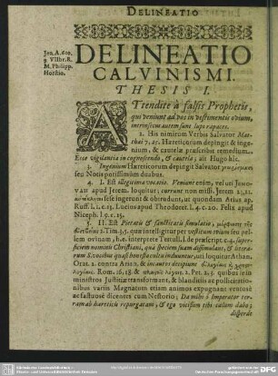 Delineatio Calvinismi