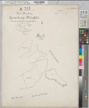 Arnsberg (Arnsberg), Separation Arnsberg, Bl.25 Urkarte I Gem. Müschede, Flur 2