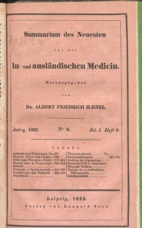 14. April 1832. No 8.