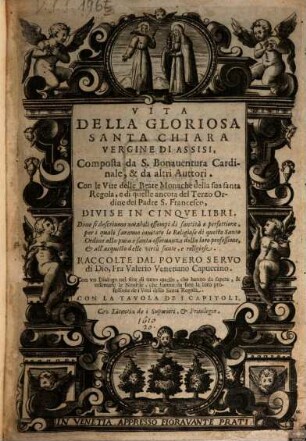 Vita della gloriosa santa Chiara Vergine de Assisi