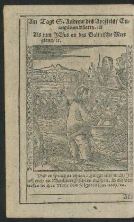 Am Tage S. Andreae des Apostels/ ...