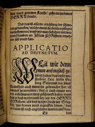 Applicatio Ad Defunctum