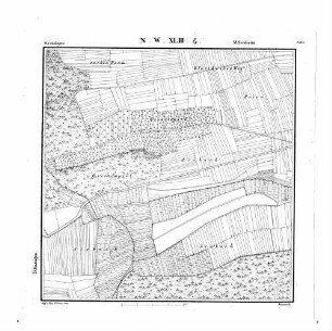 Kartenblatt NW XLIII 4 Stand 1832