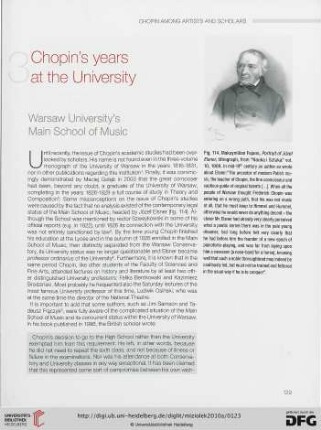 Chopin’s years at the University