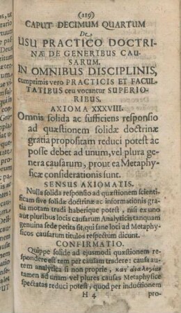 Caput Decimum Quartum De Usu Practico Doctrinæ De Generibus Causarum.