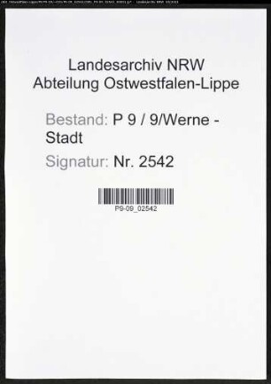 Heiratsregister Standesamt Werne