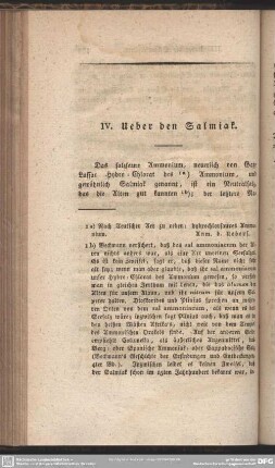 IV. Ueber den Salmiak