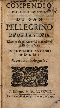 Compendio della vita di S. Pellegrino