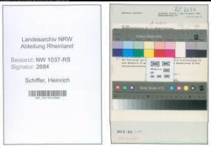 Entnazifizierung Heinrich Schiffer , geb. 01.10.1894 (Stadtsekretaer)