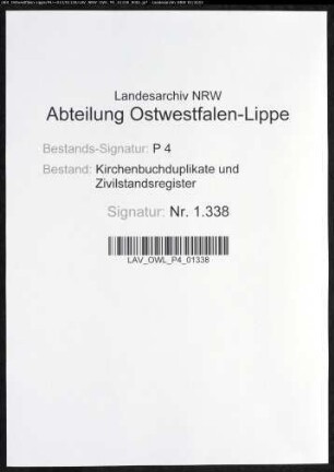 Kirchenbuchduplikat der evangelischen Gemeinde Oestrich (GHT 1843-1845). (Gemeinde: Oestrich, evangelische Gemeinde)