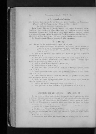 Versammlung zu Lübeck. - 1305 Nov. 10.