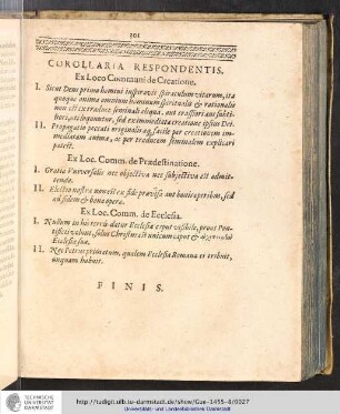 Corollaria Respondentis