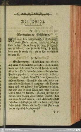 Vom Puncte