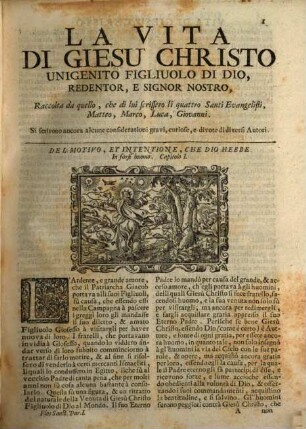 Il perfetto leggendario della vita e fatti di N. S. Giesù Christo : E de'Santi, detti Extravaganti