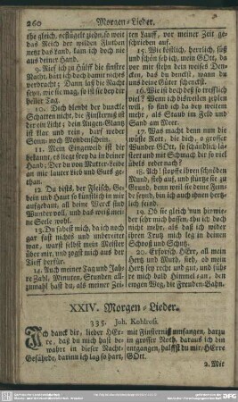 XXIV. Morgen-Lieder