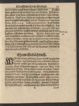 Ehren-Gedächtniß.