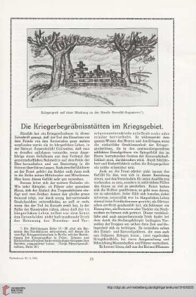 29: Die Kriegerbegräbnisstätten im Kriegsgebiet