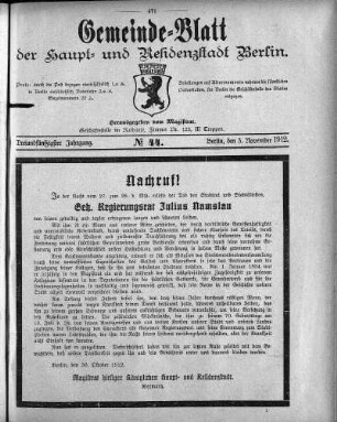 1912,44: No. 44, 3. November 1912