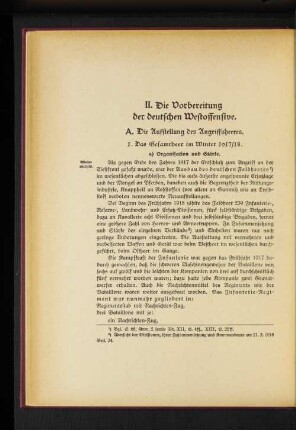 a) Organisation und Stärke.