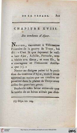 Chapitre XVIII: Du tombeau d’Ajax