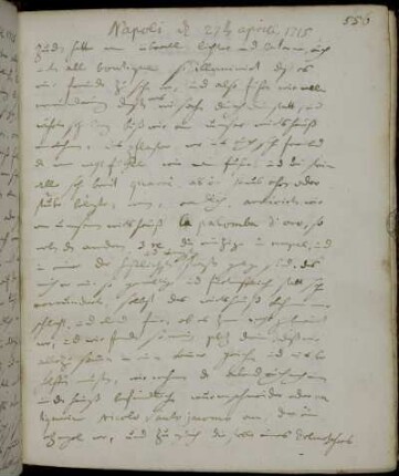 Neapel 27. - 29. April 1715