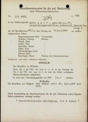Seif, Otto