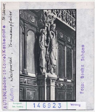 Autun: Kathedrale Saint-Lazare, Westportal, Trumeaupfeiler