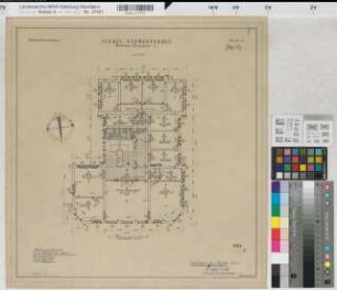 Münster (Münster) Behördenhaus (ehem. Konsistorium) Bl. 4 Grundriß 2. Obergeschoß 1950 1 : 100 47 x 46 Zeichnung Hochbauamt Münster