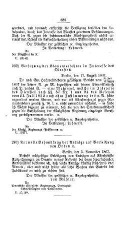 Versetzung der Elementarlehrer im Interesse des Dienstes : [III. Seminarien, Bildung der Lehrer und deren persönliche Verhältnisse]