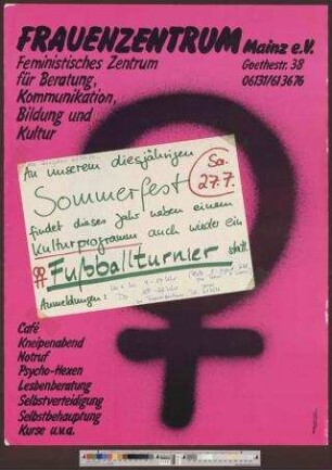 Sommerfest : Frauenzentrum Mainz