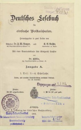 Teil 1, [Schülerband]: [Teil 1, [Schülerband]]