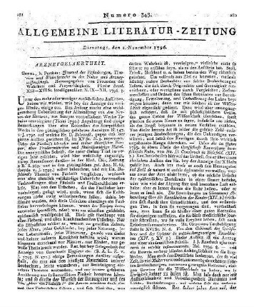 Metzger, J. D.: Zusätze und Verbesserungen zu seiner Skizze einer pragmatischen Literär-Geschichte der Medicin. Königsberg: Nicolovius 1796