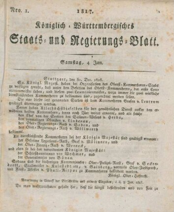 Samstag, 4. Jan.-Mittwoch, 31. December = Nro. 1-79