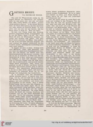 8: Goethes Briefe