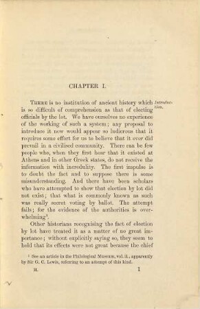 Election by lot at Athens : Prince Consort Dissertation, 1890